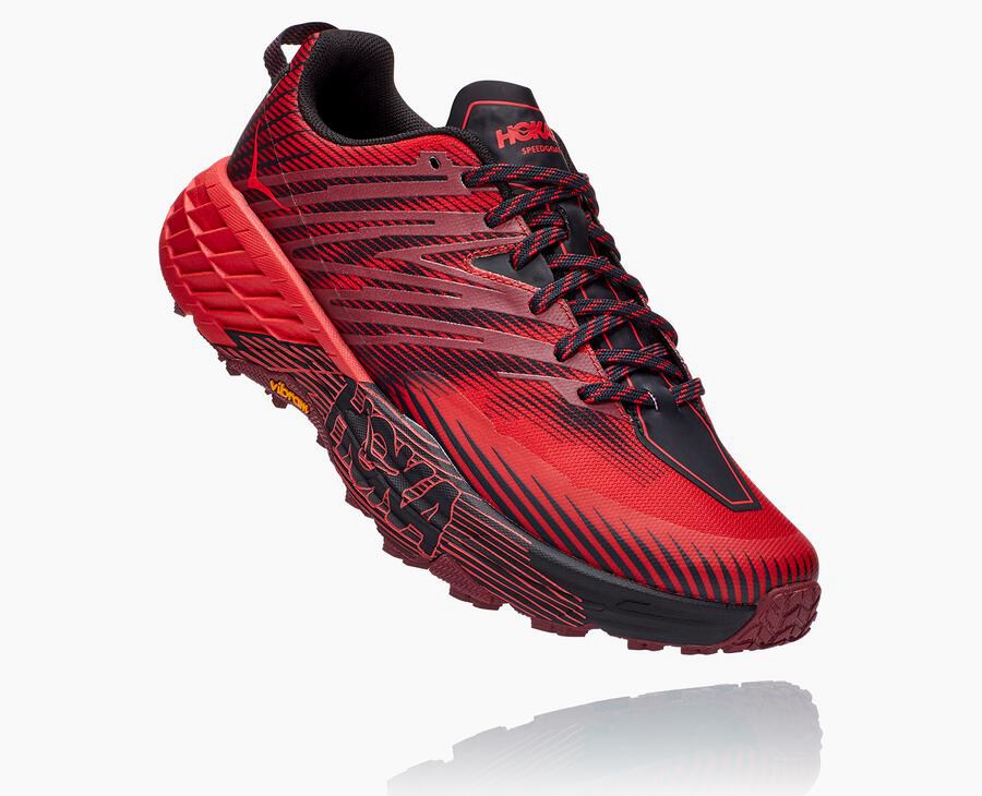 Zapatillas Trail Hoka One One Hombre - Speedgoat 4 - Rojas - CJU932657